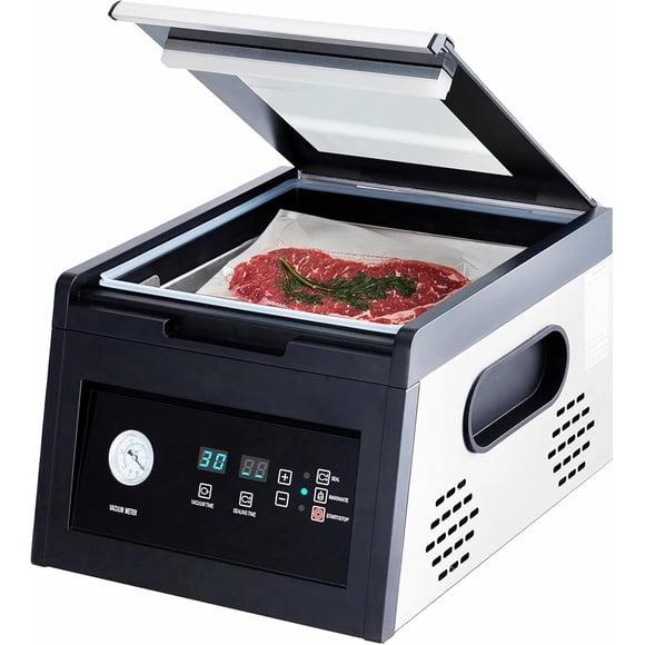 Chamber Vacuum Sealer with Marinating Function,Auto Seal,4.2 Cbm/h,950W,11.5" Sealing Width,Stainless Steel,Professional Food Vacuum Packaging Machine for Household and Commercial Use
