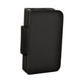 thumbnail image 2 of Estuche para CD y DVD con capacidad para 128 unidades, con cremallera, fundas para folletos, portátil y elegante, ideal para oficina, hogar viajes. Negro, 2 of 8
