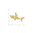 thumbnail image 4 of Gem & Harmony Large Shark Charm Pendant Necklace in 14K Yellow Gold with Chain for Women, 4 of 5