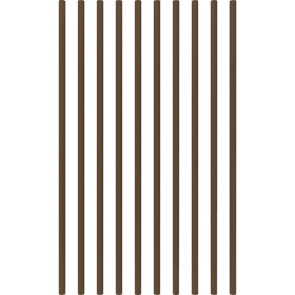 Fortress Railing Products 32 in. x 3/4 in. Antique Bronze Steel Round Deck Railing Baluster 10-Pack — Residential Use, Standard Application