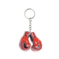 thumbnail image 1 of Guantes de boxeo con forma de llavero para hombre, acrílico rojo, 1 of 2