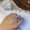 1 color, variant on Womens Pearl Rhinestone Ring Adjustable Geometric Inlaid