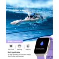 thumbnail image 7 of TOOBUR Smart Watch for Women Men, 1.95'' Fitness Tracker, Answer/Make Calls, Smartwatch Compatible Android iOS, IP68 Waterproof, Lilac, 7 of 7