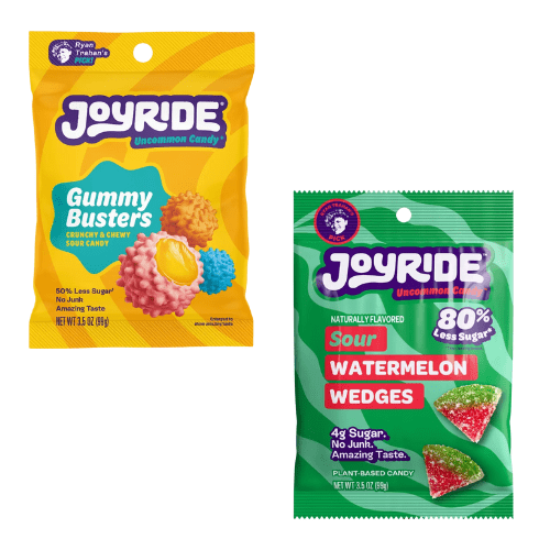 Joyride Gummy Candy Variety Pack Less Sugar 4 Count - Gift Incluided