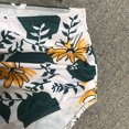 thumbnail image 5 of Conjunto de bikini para mujer, traje de baño de dos piezas, talle alto, cuello en V, frente torcido, correas espaguetis ajustables, traje de baño, 5 of 5