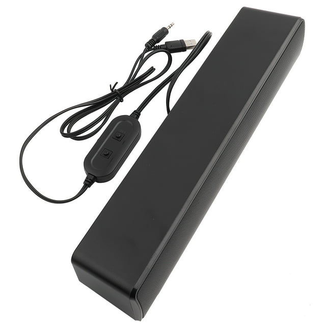 PC Soundbar,USB Wired Stereo Soundbar Stereo Soundbar USB Wired Soundbar Ultra Responsive