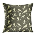 thumbnail image 1 of BOSDECO Pattern Birds Silhouette Vintage Floral Retro Forest Pillow Case Pillow Cover 16x16 inch, 1 of 1