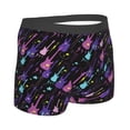 thumbnail image 2 of Rateoe Colorful Guitar Mens Boxer Briefs Poly Spandex Performance Boxer Briefs Underwear Hem Boxer Briefs - Small, 2 of 8