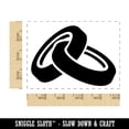 thumbnail image 2 of Wedding Ring Bands Rings Rectangle Rubber Stamp Stamping Scrapbooking Crafting - Large 2.5in, 2 of 7