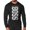 Silver On Black, variant on GYMISH Lift Like A BOSS Lightweight Long Sleeve Hooded T-Shirt for Men – Funny Gym Hoodie, Workout Shirt, Fitness Apparel