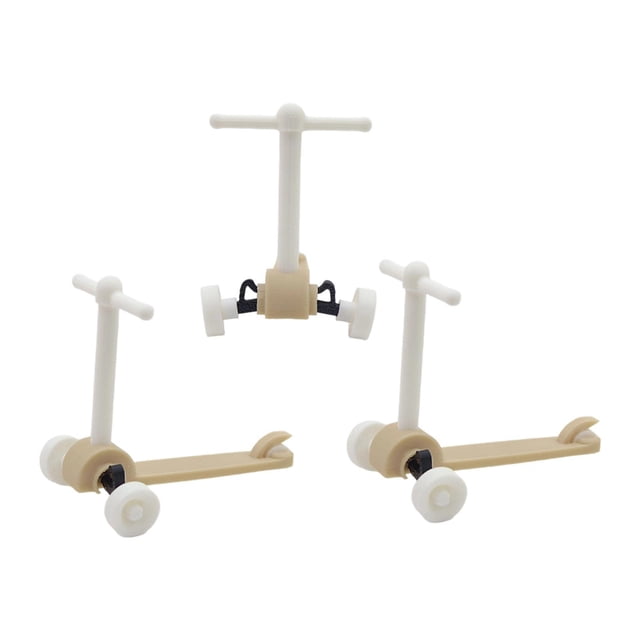 3 mini scooters, accesorios para casa de juegos, modelo de escena DIY, divertidos accesorios para fotos, juguetes decorativos para muñecas, scooters
