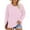 Pink, variant on Plus Size Neck T Shirts Women Long Sleeve Tops Casual Summer Tshirts Loose Fit Tee Pink Women Blending Shirts Women's Long Sleeve T-Shirt(XL)