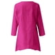 thumbnail image 5 of Ploknplq Tunic Tops for Women Loose Fit Dressy,Elbow Length Tee Shirts for Women,Womens Tunic Tops,Irregular Baggy Blouse Shirt Tunic Tops,Plaid Shirts for Women,Split Hem Top for Women Pink S, 5 of 5