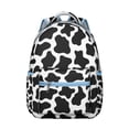 thumbnail image 1 of Buffalo Print Students Backpack Minimalist Rustic Farm Design with Abstract Animal Texture Vintage Country Style School Bag, 1 of 4