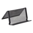 thumbnail image 2 of Mesh Metal Business Card Holder, Holds 50 2.25 X 4 Cards, 3.78 X 3.38 X 2.13, Black | Bundle of 5 Each, 2 of 2