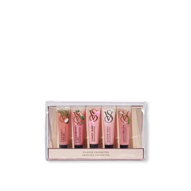Set de regalo de brillo labial Victoria's Secret Flavor Favorites x5