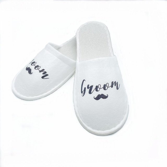 1 par novia ducha novia boda decoración dama de honor despedida de soltera spa zapatillas suaves damas despedida de soltera suministros regalos-C Tan Jianjun unisex