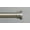 Brushed Steel, variant on Urbanest Adjustable Single Curtain Rod Set Forged Iron Button Finials – 3/4-Inch Diameter, With Antique Brass Rod, 28–48 Inches