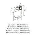 thumbnail image 4 of Amerock Stature Polished Nickel Closed Towel Ring, 4 of 6