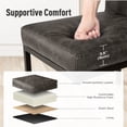 thumbnail image 4 of MF Studio Bar Stool with Back, 24" Counter Height Bar Stool with 3.5" Cushion for Kitchen Dining, Gray, 4 of 9