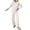 Beige, variant on Kmdttou Women Pullover Hoodie Pockets for Women' Fall And Winter Casual Solid Color Fashionable Hooded Top And Wide Leg Drawstring Pants Set Suit on Clearance!