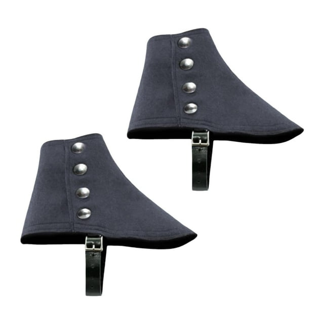 Polainas de gánster para hombre, regalo de Halloween, accesorios fotográficos, fundas para botas de pirata medieval de los años 20 Gris