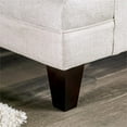 thumbnail image 4 of Furniture of America Calistoga Transitional Fabric Rolled Arms Loveseat in Ivory, 4 of 6