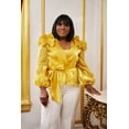 thumbnail image 4 of Zmena Inc Mimosa Morning Gold Blouse Large, 4 of 5