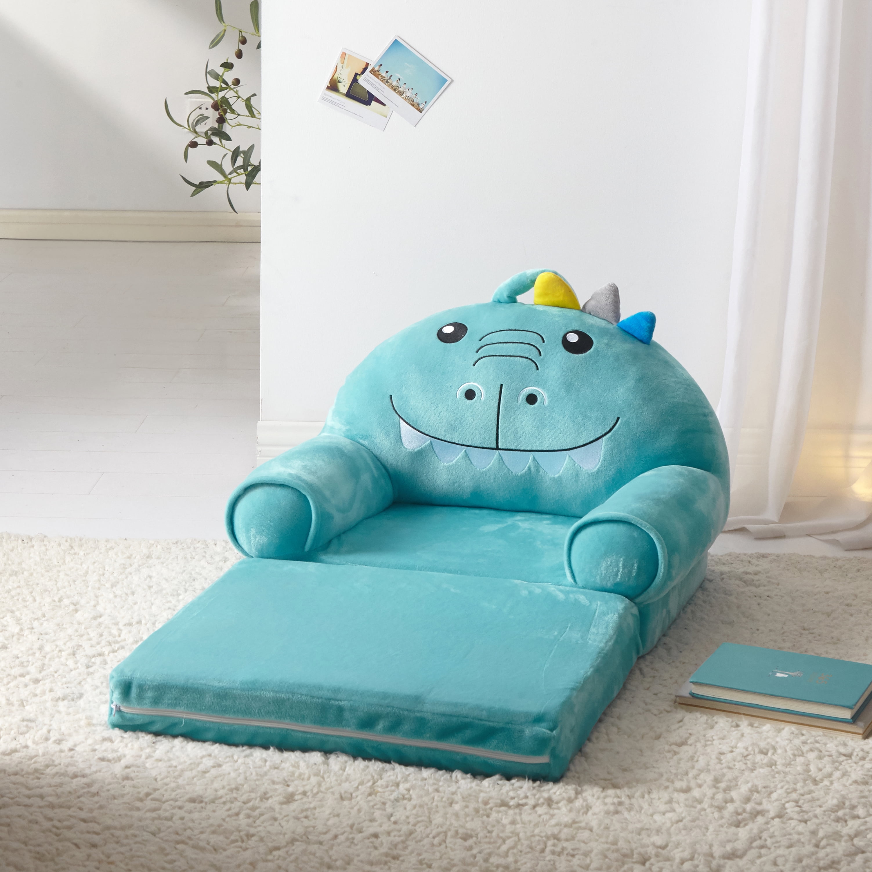 Little Nest Dino Flip Out 2-in-1 Toddler Chair