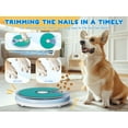 thumbnail image 6 of Dog Nail Scratch Pad with Treat Box-Rotatable Portable Dog Scratch Filing Pad for Nails-Pet Scratch Board for Indoor/Outdoor Training Treat Feeder Dispenser, Blue, 6 of 7