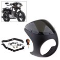 thumbnail image 7 of Motorcycle 7 inch Headlight Detachable Fairing Smoke Retro -Rennfahrer Drag Windshield for, 7 of 7