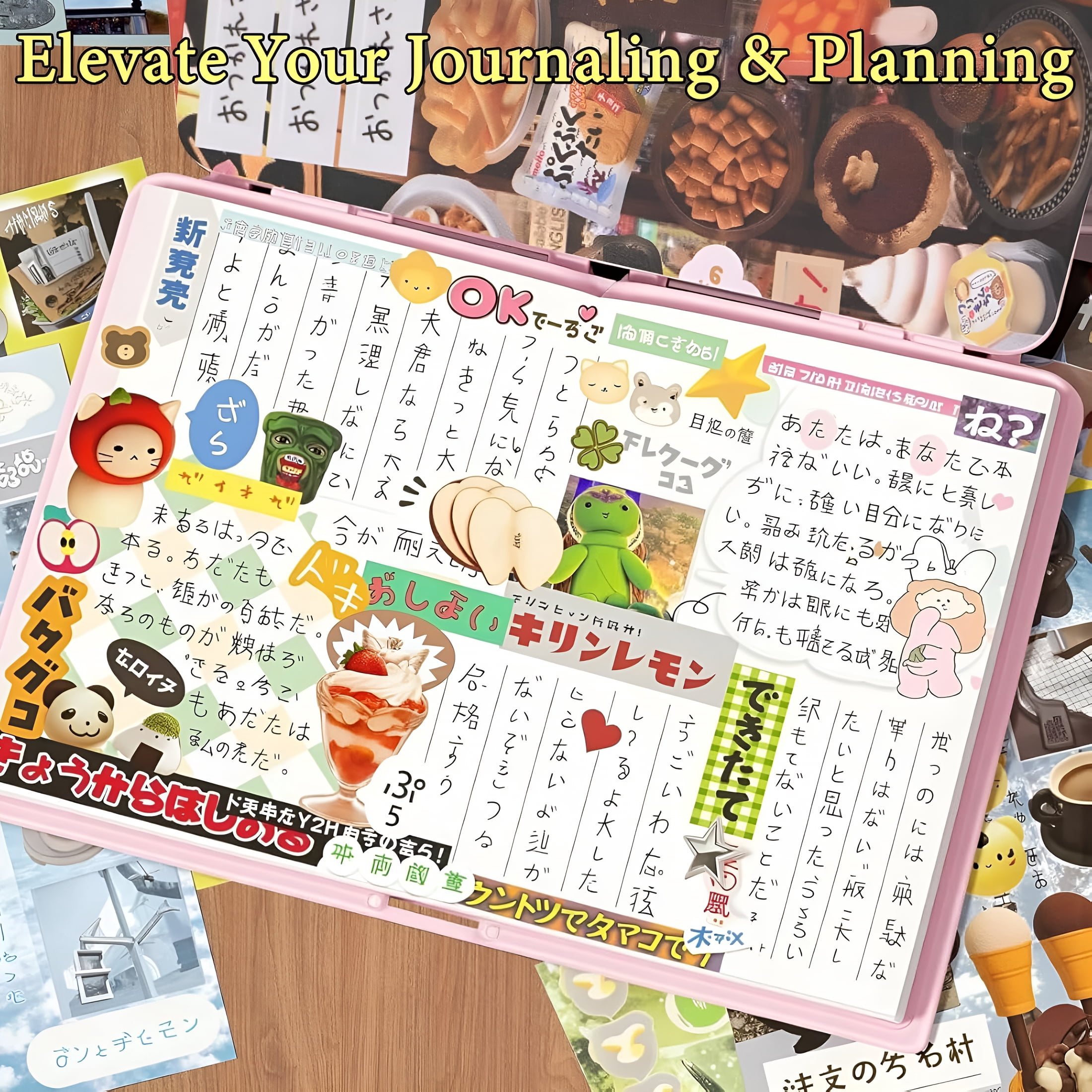 CCOCC 90 Pieces of Japanese Ancient Comic Style,Japanese Sticker Book 2-Pack,90 Sheets with 1600+ Retro Manga Style Kawaii Stickers for Diy Scrapbooking,Journaling,and Creative Decoration