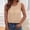 Beige, variant on Lumistal Women's Summer Tank Tops Pleated Crewneck Loose Ladies Blouses Trendy Sleeveless Tops for Women Basic Shirts Going Out Top Daily Wear Hot Pink M