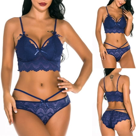 

Gyouwnll Sleepwear For Womens Pajamas For Women Bras For Women Lace Sleepwear Lingerie Temptation Bra Underwear Nightwear Set