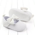 thumbnail image 7 of Meresysid Toddler Kids Infant Newborn Summer New Baby Cute Knitted Bow Wool Shoes Non-slip Baby Walking Shoes White, 7 of 7