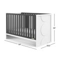 thumbnail image 4 of Child Craft Orbit 3-in-1 Euro Crib, Ebony/Matte White, 4 of 9