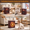 thumbnail image 5 of LifePlus Space Heater Infrared Quartz Electric Heaters 1500W Portable Wood with Remote, 5 of 10