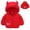 Red, variant on YTDSCS Boys Girls Hooded Ears Winter Coats Jacket Warm down Cotton Jacket for Toddler Down-Like Cotton Wadding Thickened Outwear for Baby 6 Months-4 Years