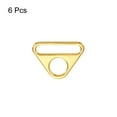 thumbnail image 3 of Uxcell 6Pack 1.5" Adjuster Triangle with Bar Swivel Clip D Dee Ring Buckle, K Gold, 3 of 5
