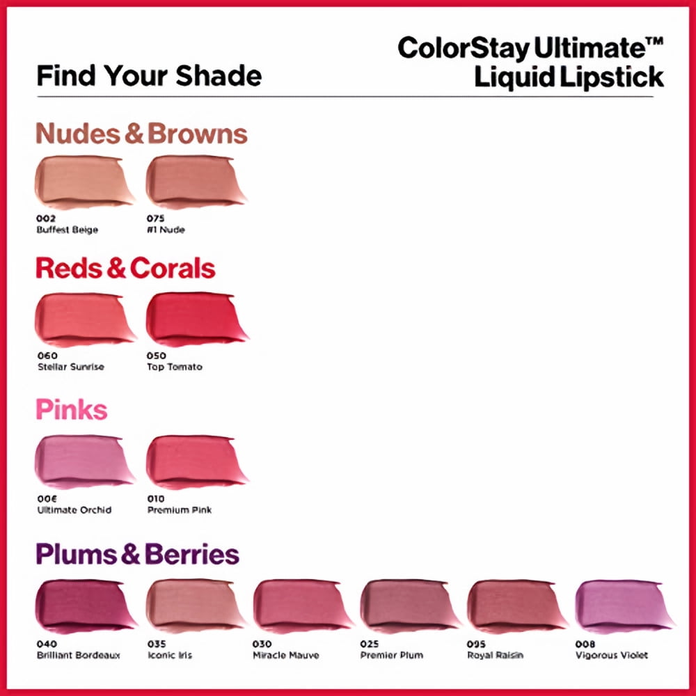 Revlon Color Stay Ultimate Liquid Lipstick Top Tomato (Pack of 2)