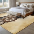 thumbnail image 4 of Large Area Rugs for Living Room Bedroom, Vintage Anchor Nautical 8'x10' Rug Washable Carpet Runner Indoor Outdoor, Coastal Compass Brown Non Slip Floor Mats Rug for Kitchen, Patio, 4 of 8