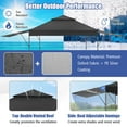 thumbnail image 4 of Costway 10'x17.6' Outdoor Instant Pop-up Canopy Tent Dual Half Awnings Adjust Patio Black, 4 of 8