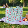 thumbnail image 5 of Vivanta Quilted Tote Bag for Women – Large Size Block Print Cotton Shoulder Bag for Shopping Grocery Travel Work – Handmade Floral Tote Bags Reusable Quilted Beach Bags 16 × 13 × 6 inches, 5 of 10