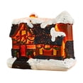 thumbnail image 1 of Casa de nieve navideña, mini regalo de cumpleaños, edificio iluminado, cabaña de troncos brillante para Estilo A, 1 of 7
