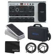 Zoom V6 Vocal Multi-Effects Processor + Zoom FP02M External Expression Pedal + Zoom CBR-16 Carrying Case + Mic XLR Cable + Photo4Less Black Cleaning Cloth – Top Value Accessory Bundle