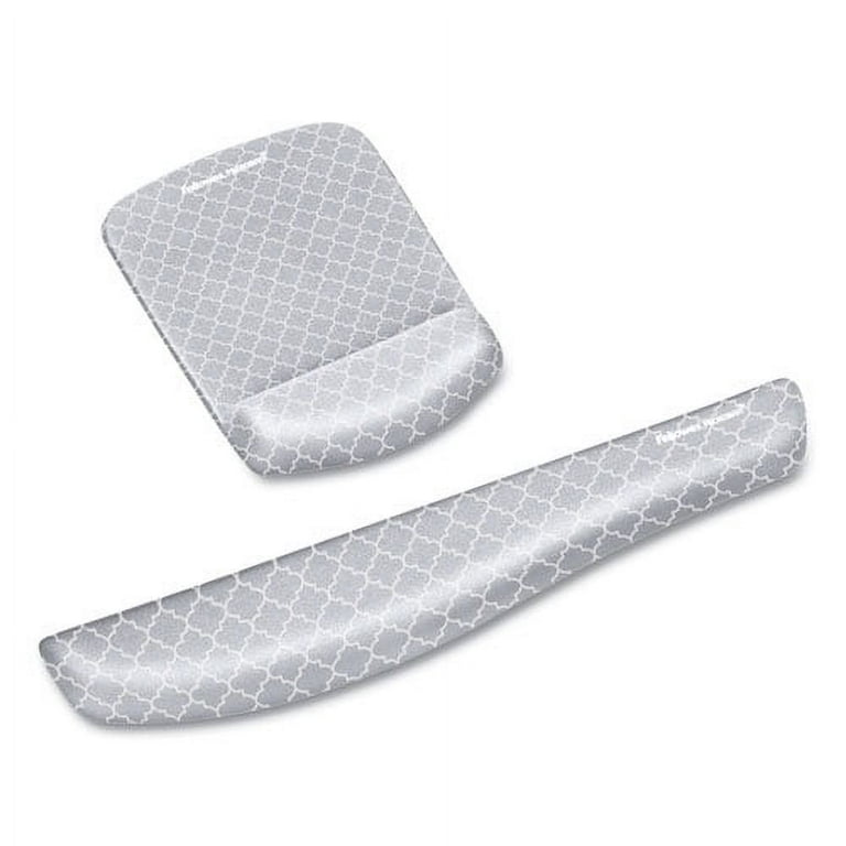 PlushTouch Mouse Pad with Wrist Rest, 7.25 x 9.37, Lattice Design PlushTouch Mouse Pad with Wrist Rest, 7.25 x 9.37, Lattice Design