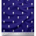 thumbnail image 1 of Soimoi Poly Georgette Fabric Dot,Leaves & Floral Block Print Fabric by The Yard 42 Inch Wide, 1 of 3