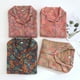 thumbnail image 3 of Pijama vintage de crepe teñido en hilo de algodón puro para mujer, estilo étnico, hilo de algodón de doble capa, primavera y otoño, fino, de mediana edad y mayores, 3 of 6