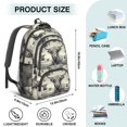 thumbnail image 5 of Highland Cow and Calf Print Backpack for School, Cute School Bag with Adjustable Shoulder Straps and Padded Back, 16.9"x12.6"x5.9", 5 of 5