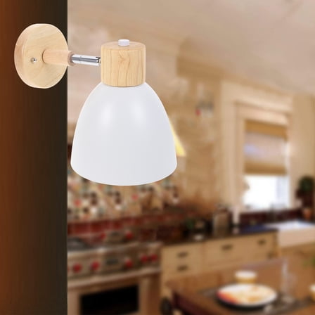 UNOMOR Bedroom Wall Lamp Modern White Wall Sconce Lights For Homeowners 1Set